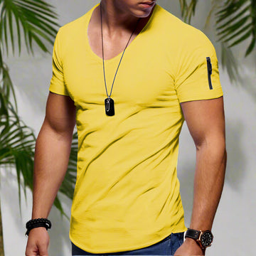 Men's V-neck Short-Sleeved T-Shirt