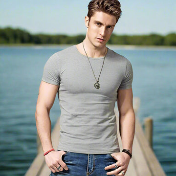 Men's Soft Crew Neck Fitted T-shirt