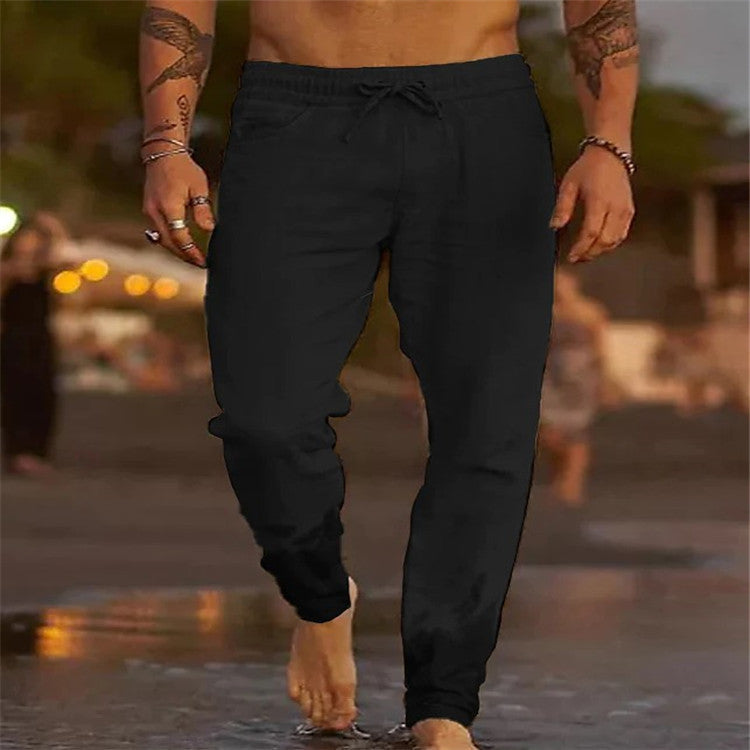Men's Vacation Cotton Linen Beach Pants