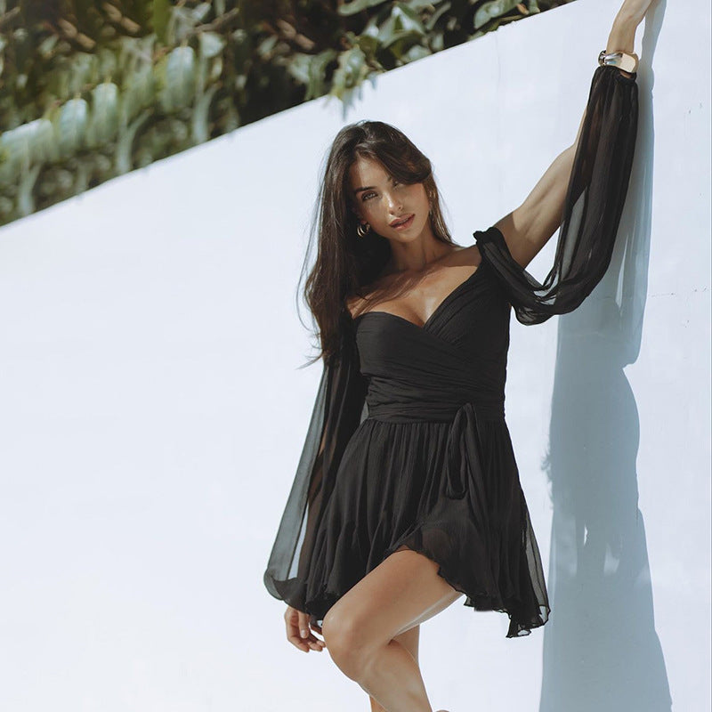 Women's Gaia Mini Backless Flare Dress